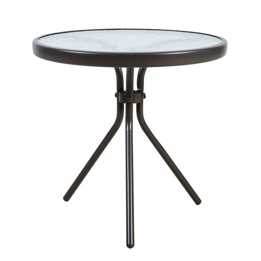 Garden Table Dublin | size: Length: 50cm, Width: 50cm, Height: 46cm, Diameter: 50cm | color: Brown | image: 1 | variant: 1010611