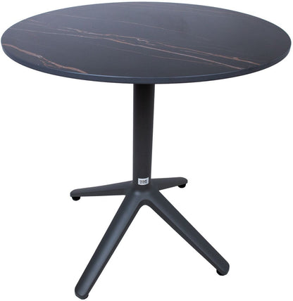 Garden Table East Cwmbran | size: Height: 72cm, Diameter: 70cm | color: Gray | image: 2 | variant: 1005620