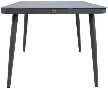 Garden Table East Pitlochry | size: Length: 90cm, Width: 90cm, Height: 75cm | color: Gray | image: 2 | variant: 1005616