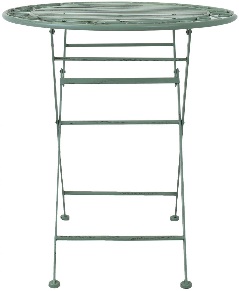 Garden Table East Salisbury | size: Height: 75cm, Diameter: 70cm | color: Green | image: 2 | variant: 1005623
