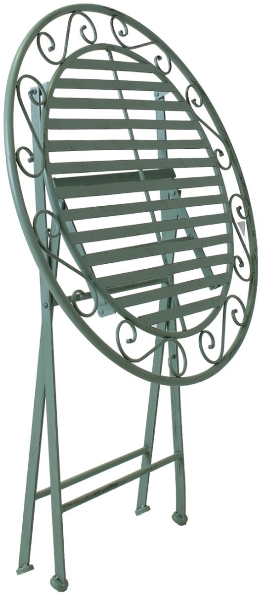 Garden Table East Salisbury | size: Height: 75cm, Diameter: 70cm | color: Green | image: 4 | variant: 1005623