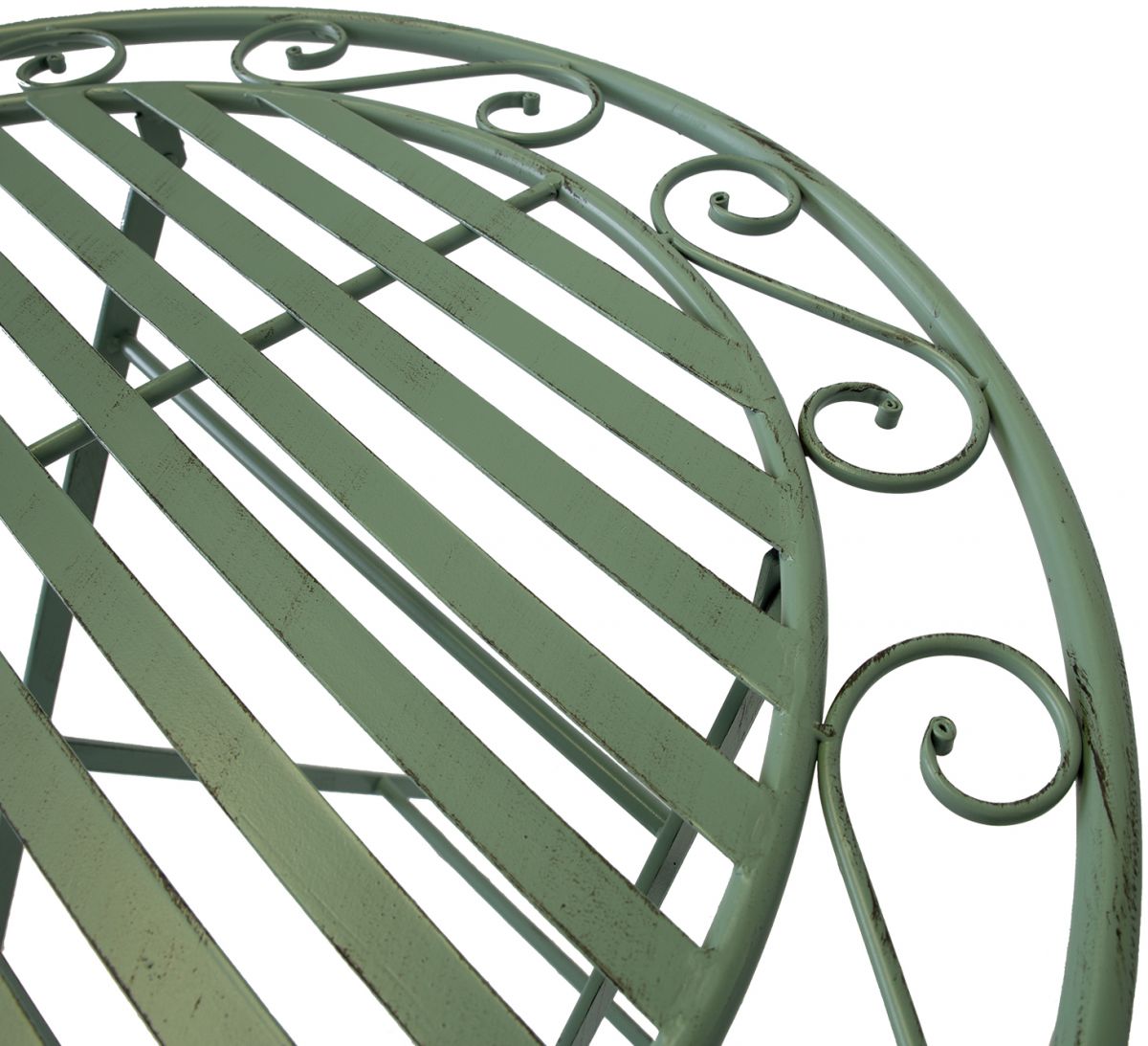 Garden Table East Salisbury | size: Height: 75cm, Diameter: 70cm | color: Green | image: 5 | variant: 1005623