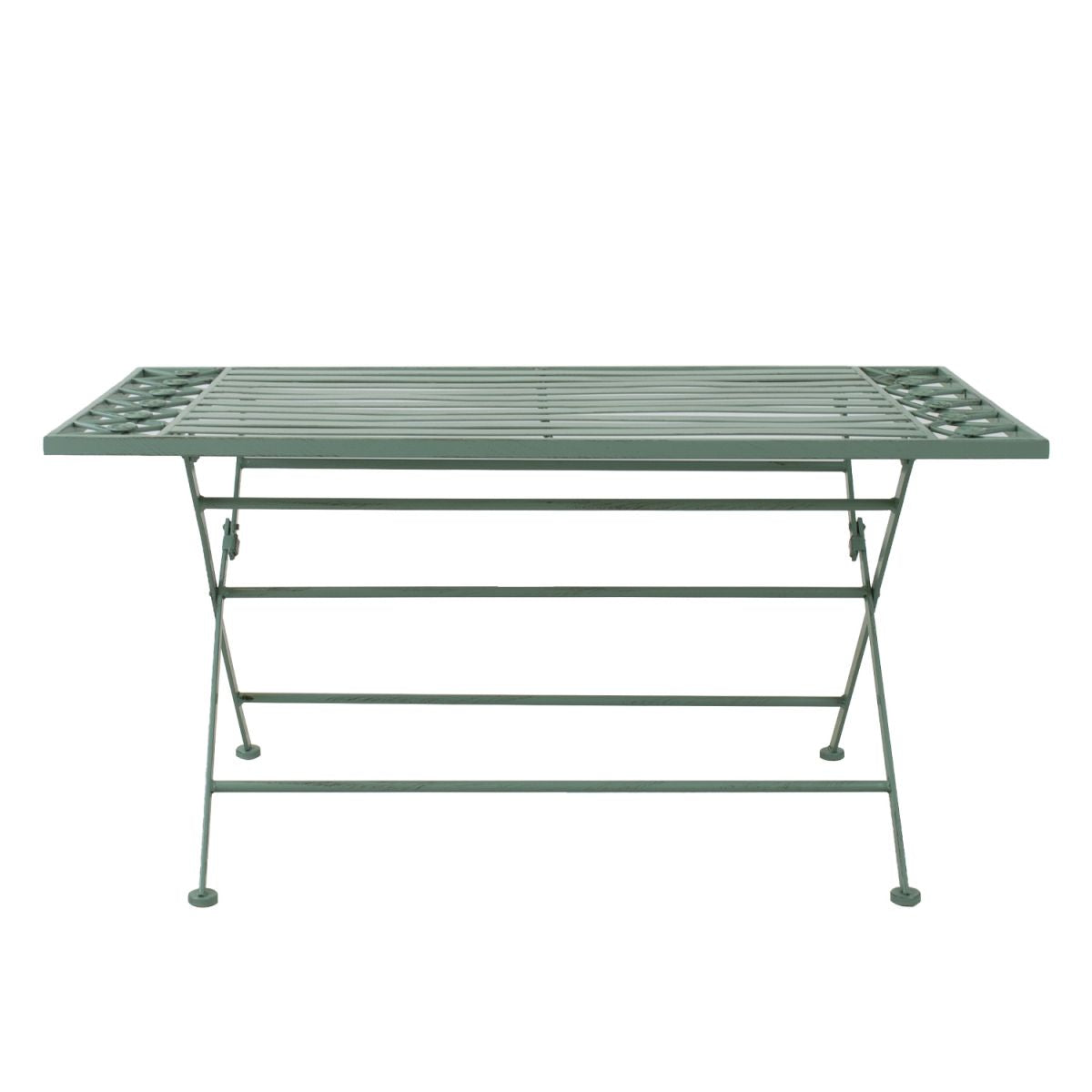 Garden Table East Salisbury | size: Length: 100cm, Width: 50cm, Height: 49cm | color: Green | image: 2 | variant: 1004879