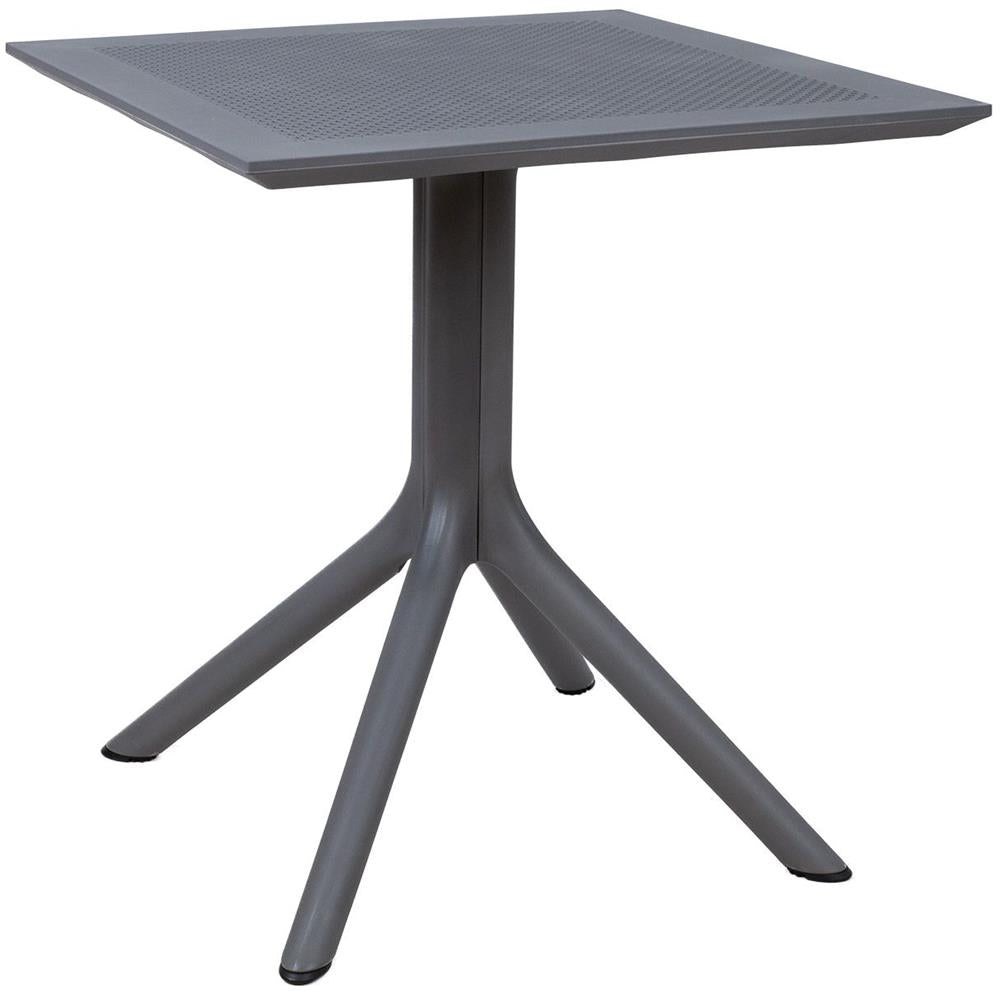 Garden Table East Seville | size: Length: 70cm, Width: 70cm, Height: 75cm | color: Gray | image: 1 | variant: 1006215