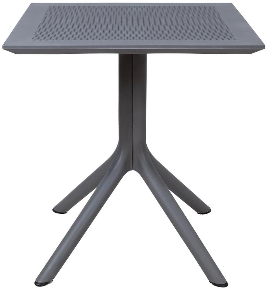 Garden Table East Seville | size: Length: 70cm, Width: 70cm, Height: 75cm | color: Gray | image: 2 | variant: 1006215