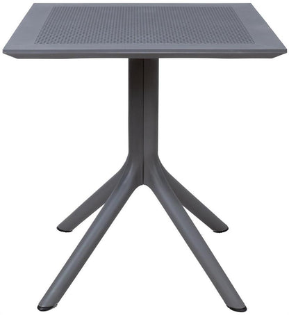 Garden Table East Seville | size: Length: 70cm, Width: 70cm, Height: 75cm | color: Gray | image: 2 | variant: 1006215