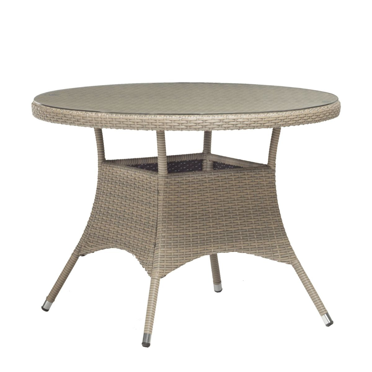 Garden Table East Shrewsbury | size: Length: 100cm, Width: 100cm, Height: 74cm, Diameter: 100cm | color: Gray | image: 1 | variant: 1004891