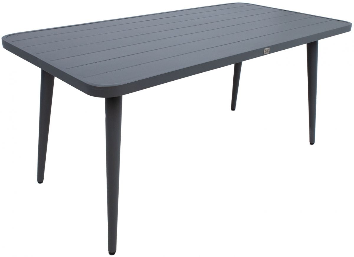 Garden Table East Truro | size: Length: 160cm, Width: 80cm, Height: 75.5cm | color: Gray | image: 1 | variant: 1005628