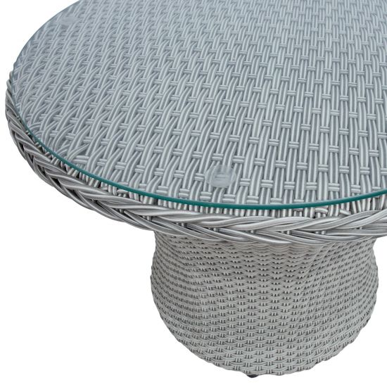 Garden Table Kirkwall | size: Length: 56cm, Width: 56cm, Height: 46cm, Diameter: 56cm | color: Gray | image: 2 | variant: 1005758