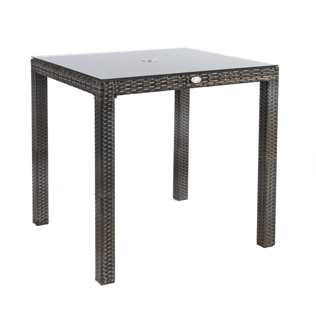 Garden Table Wicker 2 | size: Length: 73cm, Width: 73cm, Height: 71cm | color: Brown | image: 1 | variant: 1002634