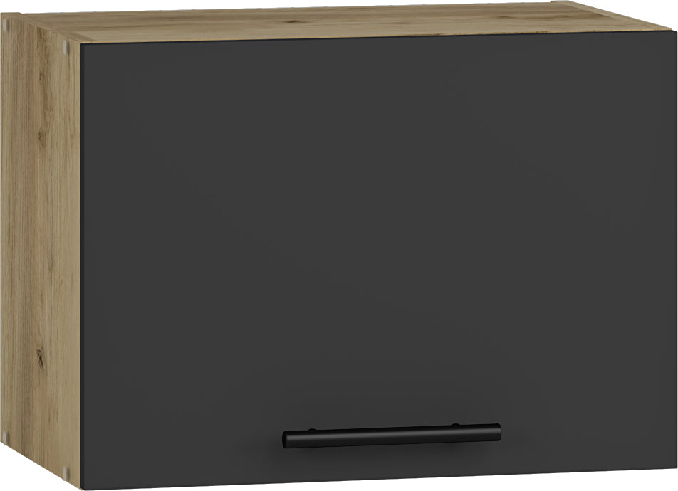 Hanging Cabinet Horsens | size: Width: 50cm, Height: 36cm | color: Black/Oak | image: 1 | variant: 1007514