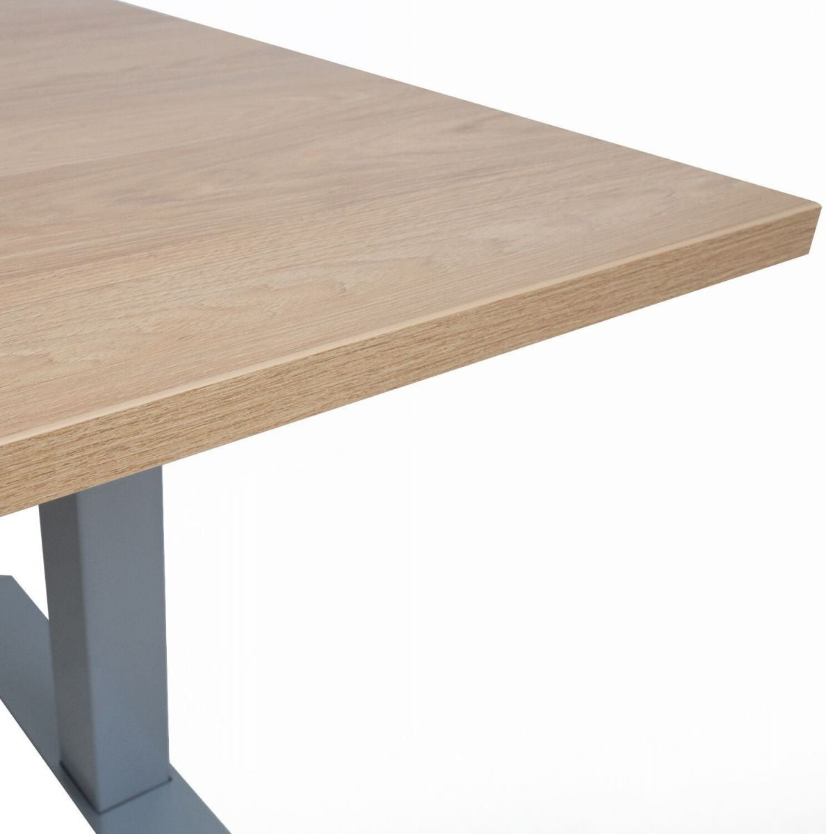 Height Adjustable Desk Bologna | size: Length: 80cm, Width: 160cm, Height: 121cm | color: Hickory / Gray | image: 1 | variant: 1001520