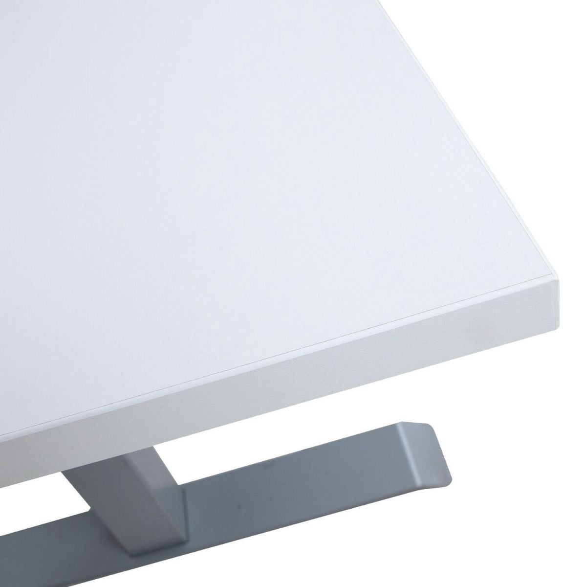 Height Adjustable Desk Bologna | size: Length: 80cm, Width: 160cm, Height: 121cm | color: White / Gray | image: 1 | variant: 1001521