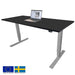 Height Adjustable Desk Brando 8 | size: Length: 70cm, Width: 160cm, Height: 129.1cm | color: Black / Gray | image: 0 | variant: 1006289
