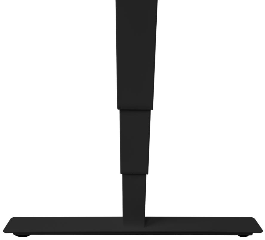 Height Adjustable Desk East Canterbury | size: Length: 70cm, Width: 140cm, Height: 129.1cm | color: White / Black | image: 4 | variant: 1004661