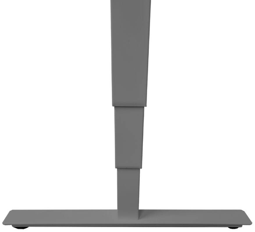 Height Adjustable Desk East Canterbury | size: Length: 70cm, Width: 160cm, Height: 129.1cm | color: White / Gray | image: 4 | variant: 1004673