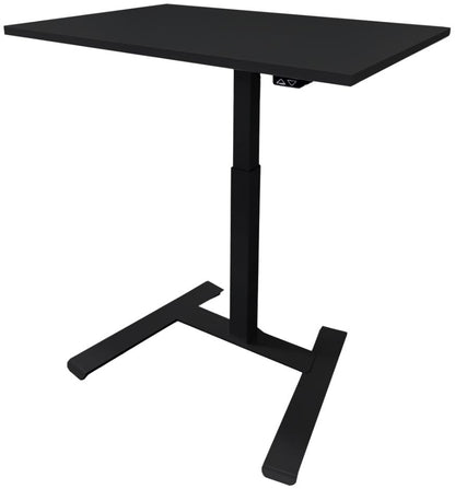 Height Adjustable Desk East Chester | size: Length: 70cm, Width: 100cm, Height: 119cm | color: Black / Black | image: 1 | variant: 1004739