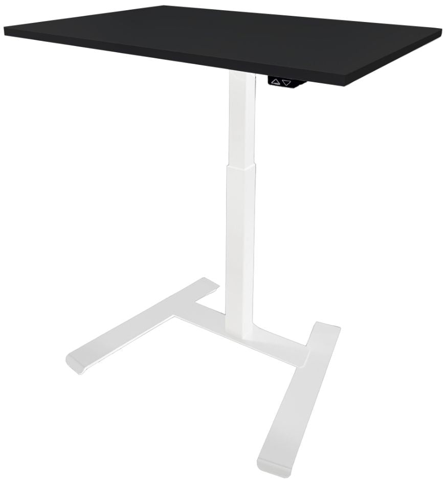 Height Adjustable Desk East Chester | size: Length: 70cm, Width: 100cm, Height: 119cm | color: Black / White | image: 1 | variant: 1004736