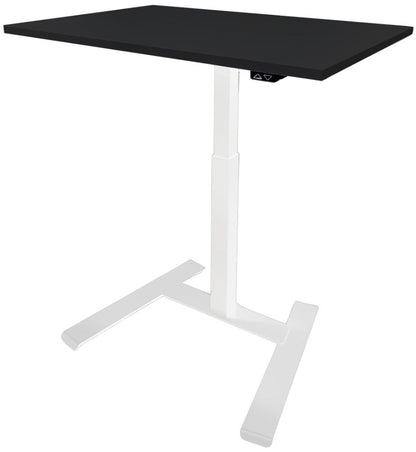 Height Adjustable Desk East Chester | size: Length: 70cm, Width: 100cm, Height: 119cm | color: Black / White | image: 1 | variant: 1004736