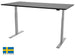 Height Adjustable Desk East Stratford | size: Length: 70cm, Width: 100cm, Height: 117.5cm | color: Black / Gray | image: 0 | variant: 1004703
