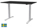 Height Adjustable Desk East Stratford | size: Length: 70cm, Width: 100cm, Height: 117.5cm | color: Black / White | image: 0 | variant: 1004697