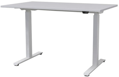 Height Adjustable Desk East Stratford | size: Length: 70cm, Width: 120cm, Height: 117.5cm | color: White / White | image: 1 | variant: 1004705