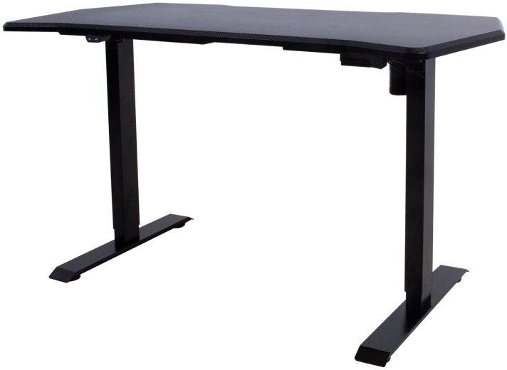 Height Adjustable Desk East Vantaa | size: Length: 70cm, Width: 140cm, Height: 121cm | color: Black / Black | image: 0 | variant: 1005923