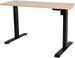 Height Adjustable Desk Ergo 2 | size: Length: 70cm, Width: 140cm, Height: 121cm | color: Maple / Black | image: 0 | variant: 1006253