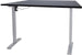 Height Adjustable Desk Ergo 3 | size: Length: 80cm, Width: 140cm, Height: 121cm | color: Black / Gray | image: 0 | variant: 1006256