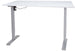 Height Adjustable Desk Ergo 3 | size: Length: 80cm, Width: 140cm, Height: 121cm | color: White / Gray | image: 0 | variant: 1006255
