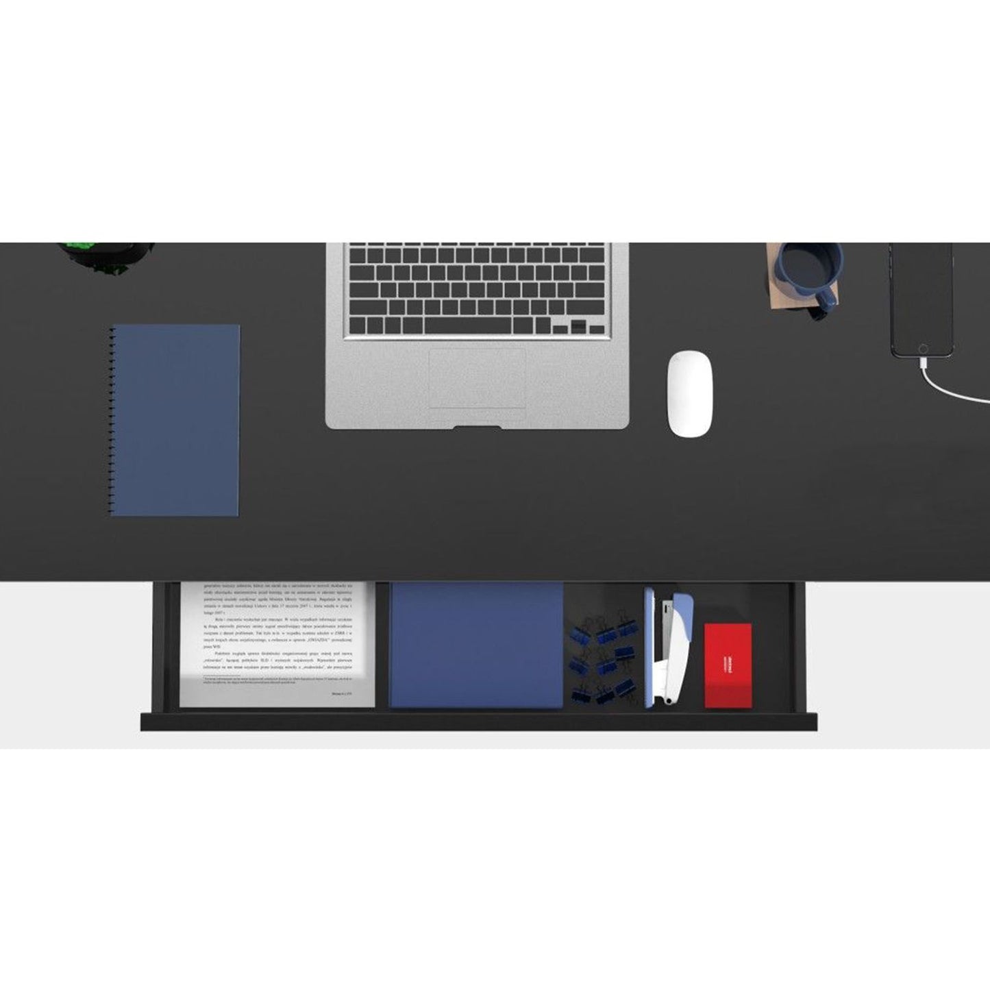 Height Adjustable Desk Ergo 5 | size: Length: 60cm, Width: 120cm, Height: 121cm | color: Black / Black | image: 7 | variant: 1012122