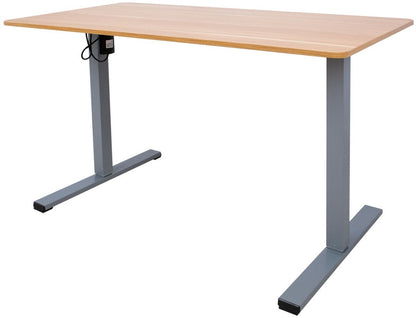 Height Adjustable Desk Ergo Optimal 1 | size: Length: 60cm, Width: 120cm, Height: 116cm | color: Oak / Gray | image: 0 | variant: 1006241