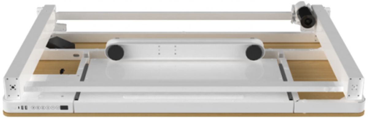 Height Adjustable Desk Ergo | size: Length: 60cm, Width: 120cm, Height: 121cm | color: White / White | image: 3 | variant: 1006245