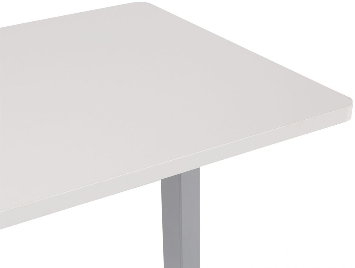 Height Adjustable Desk Penarth | size: Length: 70cm, Width: 140cm, Height: 125cm | color: White / Gray | image: 2 | variant: 1001472