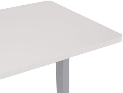 Height Adjustable Desk Penarth | size: Length: 70cm, Width: 140cm, Height: 125cm | color: White / Gray | image: 2 | variant: 1001472