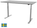 Height Adjustable Desk Scandic 5 | size: Length: 70cm, Width: 120cm, Height: 117.5cm | color: Gray / Gray | image: 0 | variant: 1006329
