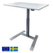 Height Adjustable Desk Solo 2 | size: Length: 70cm, Width: 100cm, Height: 119cm | color: White / Gray | image: 0 | variant: 1006356