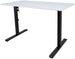 Height Adjustable Desk Verona | size: Length: 60cm, Width: 120cm, Height: 116cm | color: White / Black | image: 0 | variant: 1001501