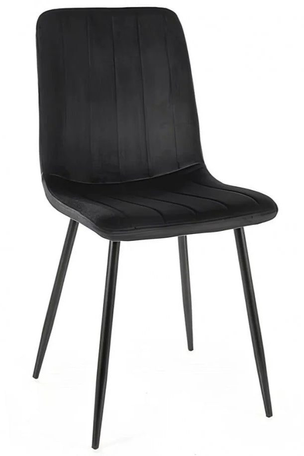 Kitchen Chair Alan | size: Width: 45cm, Height: 91cm, Depth: 39cm | color: Black | image: 0 | variant: 1004191