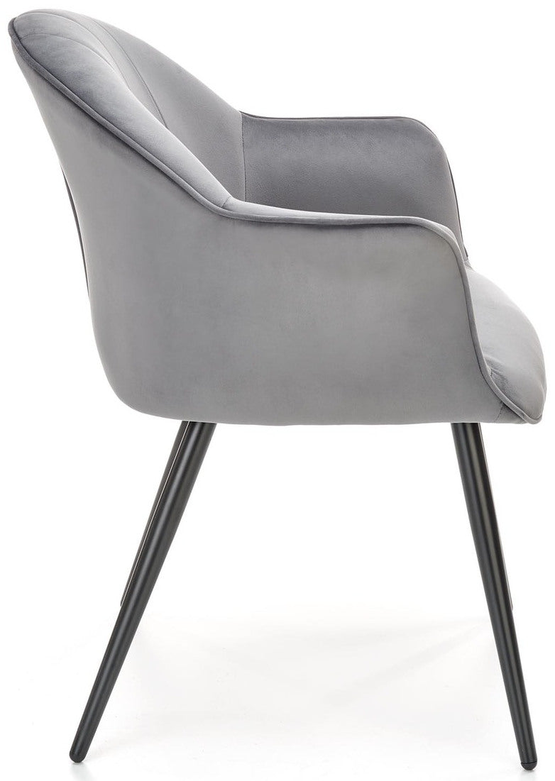 Kitchen Chair Algiers | size: Width: 67cm, Height: 84cm, Depth: 62cm | color: Gray | image: 3 | variant: 1002432