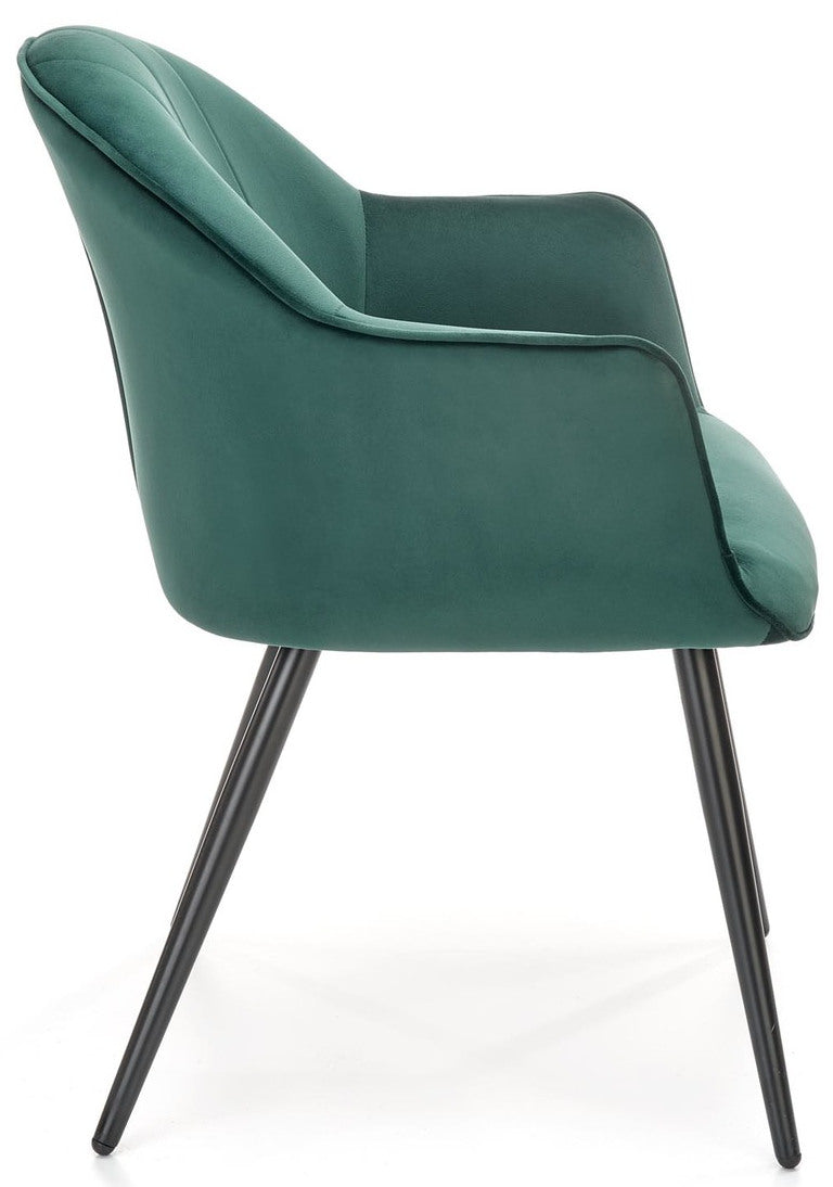 Kitchen Chair Algiers | size: Width: 67cm, Height: 84cm, Depth: 62cm | color: Green | image: 3 | variant: 1002431