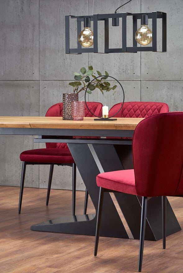 Kitchen Chair Amsterdam | size: Width: 50cm, Height: 84cm, Depth: 60cm | color: Red | image: 6 | variant: 1002308