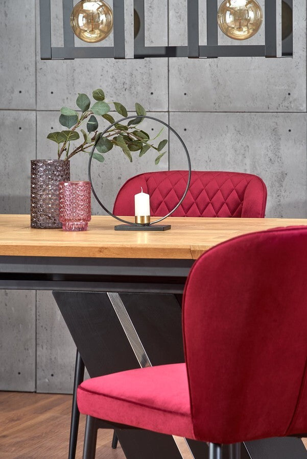 Kitchen Chair Amsterdam | size: Width: 50cm, Height: 84cm, Depth: 60cm | color: Red | image: 7 | variant: 1002308