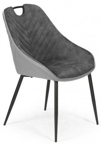 Kitchen Chair Andorra la Vella | size: Width: 53cm, Height: 86cm, Depth: 61cm | color: Gray | image: 0 | variant: 1002325