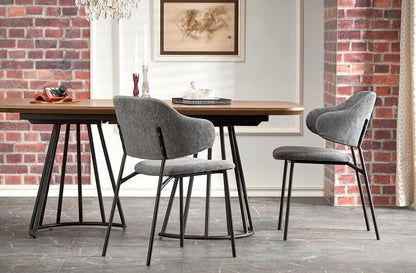 Kitchen Chair Barcelona | size: Width: 52cm, Height: 82cm, Depth: 62cm | color: Gray | image: 3 | variant: 1002474