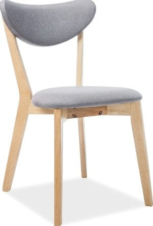 Kitchen Chair Brando | size: Width: 45cm, Height: 76cm, Depth: 40cm | color: Gray | image: 1 | variant: 1011418
