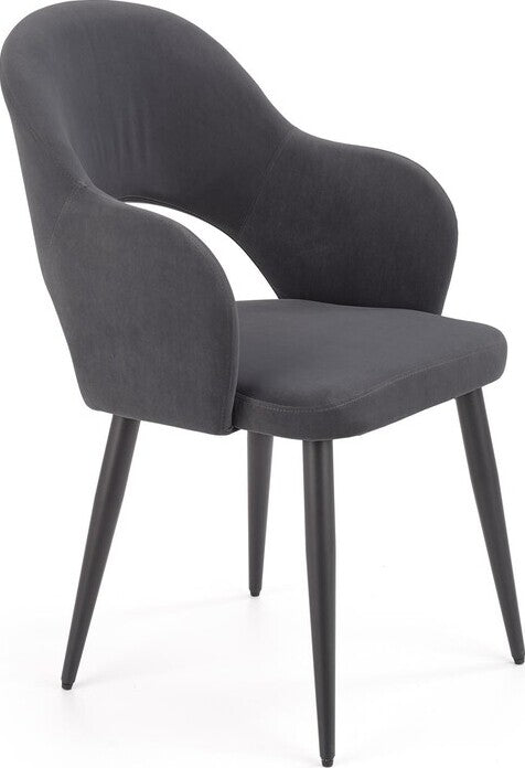 Kitchen Chair Bratislava | size: Width: 55cm, Height: 88cm, Depth: 55cm | color: Gray | image: 1 | variant: 1002264