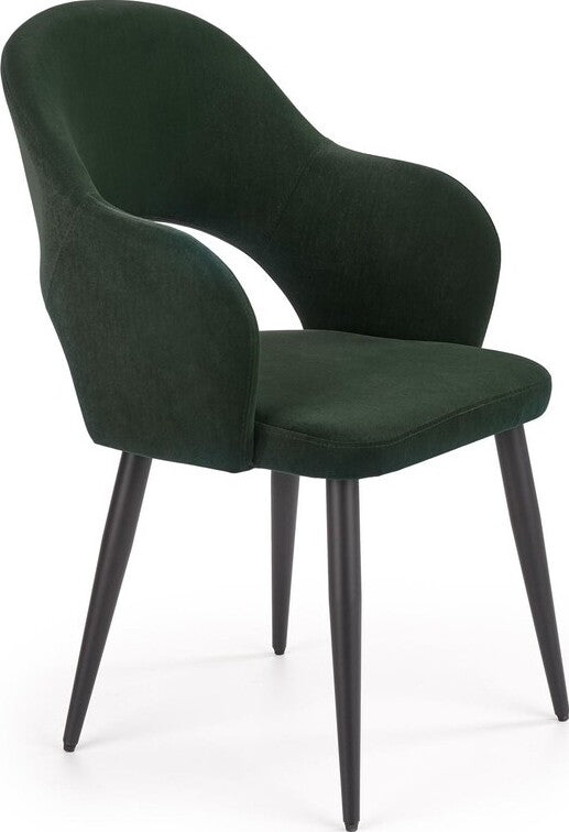 Kitchen Chair Bratislava | size: Width: 55cm, Height: 88cm, Depth: 55cm | color: Green | image: 1 | variant: 1002265