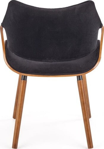 Kitchen Chair Brussels | size: Width: 56cm, Height: 77cm, Depth: 55cm | color: Black | image: 2 | variant: 1002305