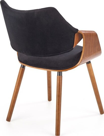 Kitchen Chair Brussels | size: Width: 56cm, Height: 77cm, Depth: 55cm | color: Black | image: 3 | variant: 1002305